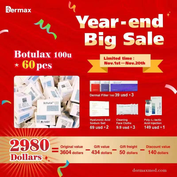 Dermax botox botulax 100u 200u for sale